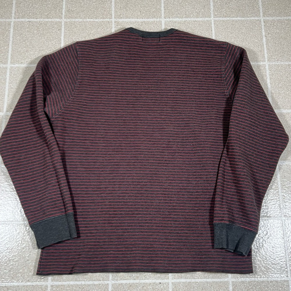 Vintage Polo Ralph Lauren Mens Waffle Knit Striped Thermal Longsle Shirt Size XL - Picture 3 of 7